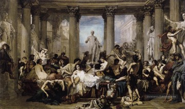 Romains de la décadence figure peintre Thomas Couture Peinture à l'huile